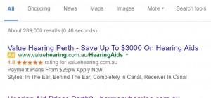 Value Hearing Adwords