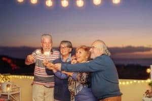 Increased quality of life was reported by people who wore hearing aids.
