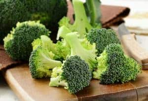 Broccoli is a vegetable high in Folate